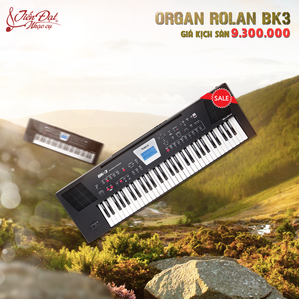 Organ Roland BK3 giam gia chi con hon 9 trieu